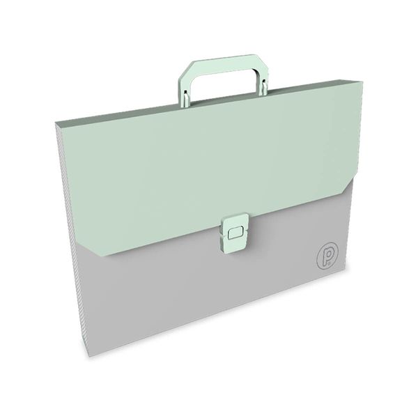 Maletin-Plastico-Unicolor-Verde-Pastel