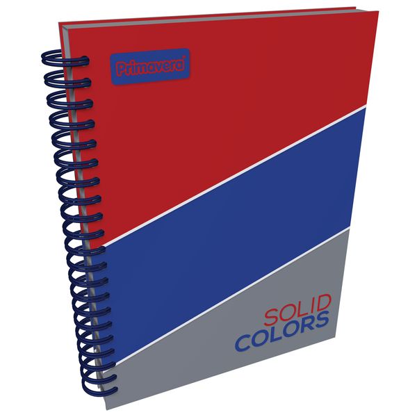 Cuaderno-Argollado-Pasta-Dura-Grande-Solid-Colors-Rojo-y-Gris