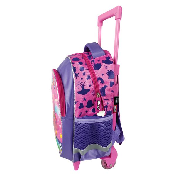 Morral-con-Ruedas-Trolls-Morado-y-Rosado-Primavera