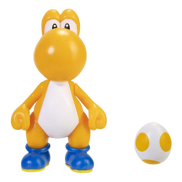 Figura-Coleccionable-Articulada-Super-Mario-Yoshi-Naranja-Con-Huevo