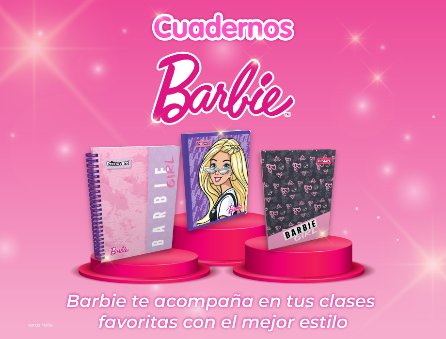 Banner Barbie Cuadernos Movil
