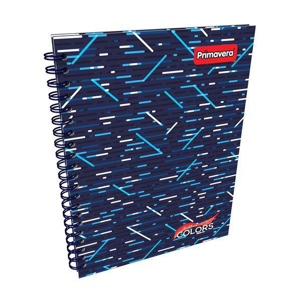 Cuaderno-Argollado-Pasta-Dura-Solid-Colors-Fondo-Azul-Oscuro-Lineas-Cyan