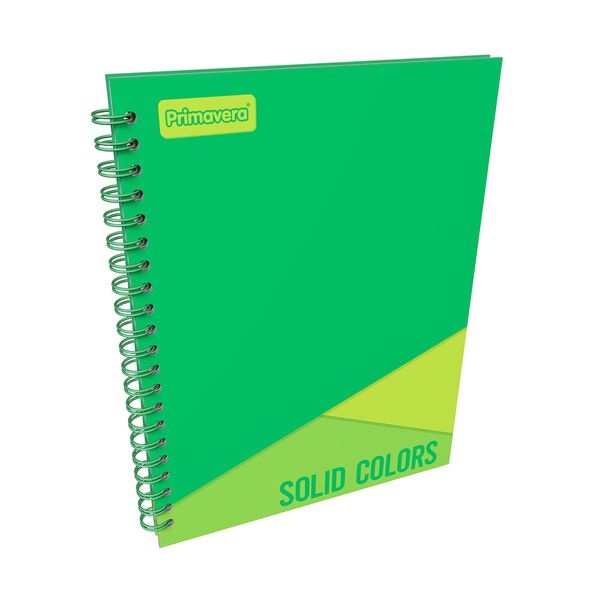 Cuaderno-Argollado-Pasta-Dura-Grande-Solid-Colors-Unicolor-Verde-y-Verde-Limon