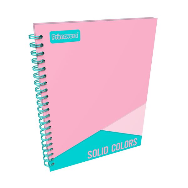 Cuaderno-Argollado-Pasta-Dura-Grande-Solid-Colors-Unicolor-Rosado-y-Aguamarina