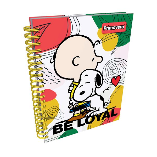 Cuaderno-Argollado-Pasta-Dura-Peanuts-Snoopy-Charlie-Brown-Be-Loyal