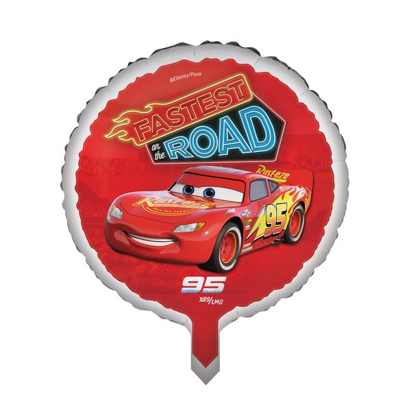 Globo-Circular-Rojo-Cars-Disney