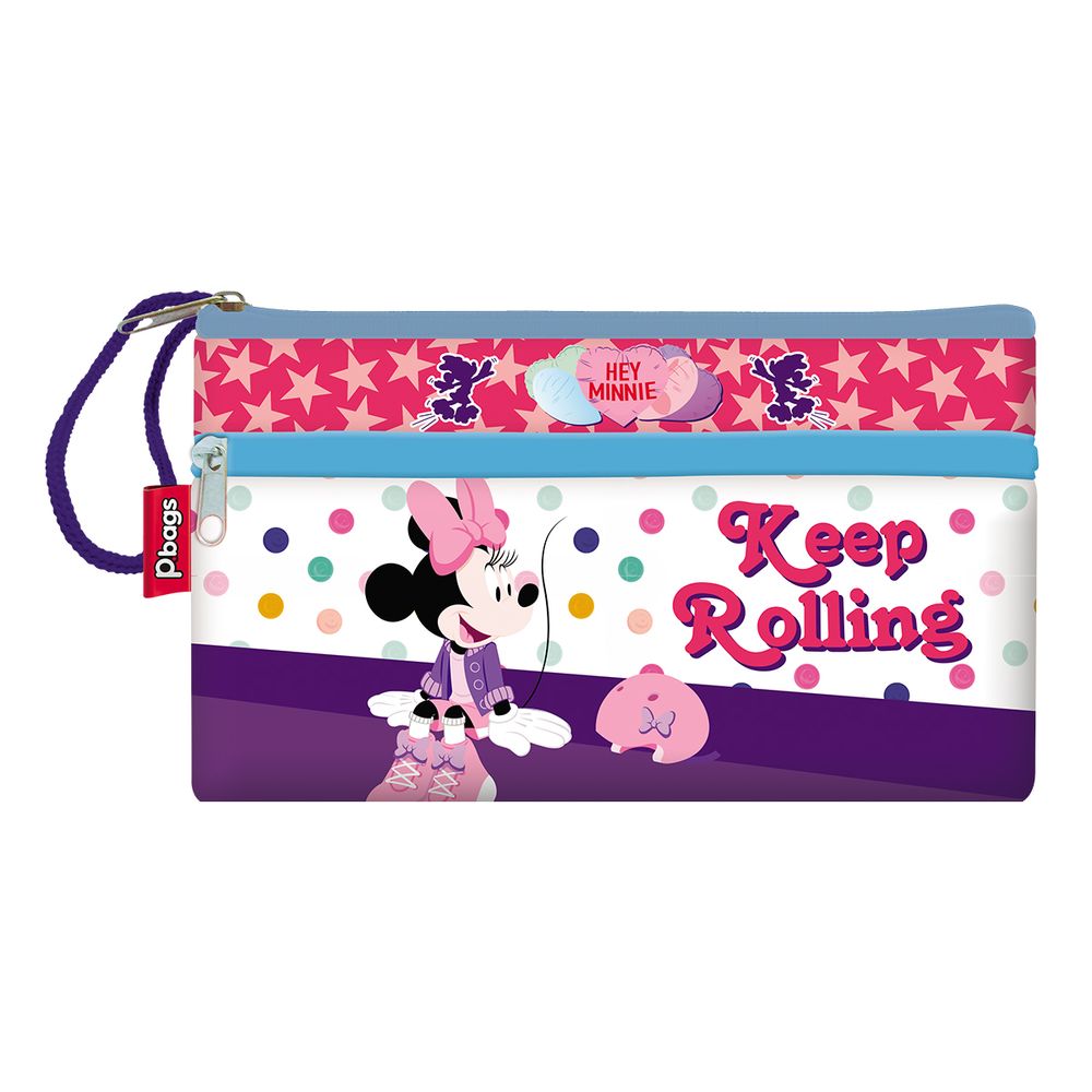 Cartuchera 3 Bolsillos Minnie Keep Rolling - papelesprimavera