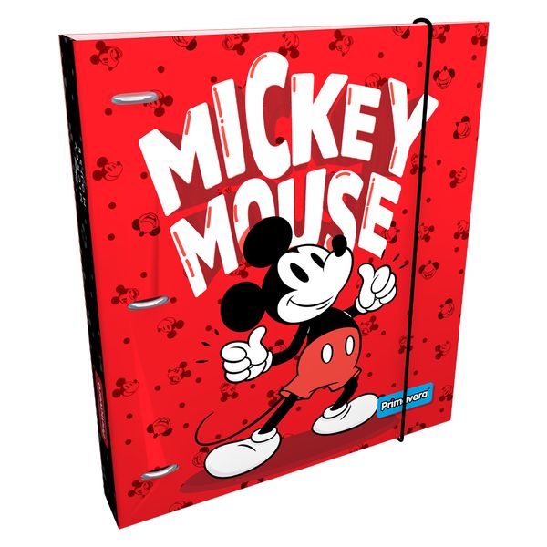 Pasta-Argolla-Carton-Impresa-Grande-Disney-Mickey-Mouse-Red