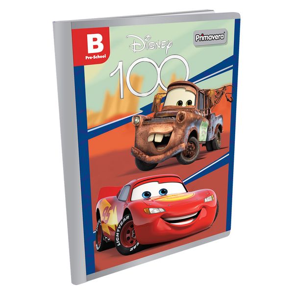 Cuaderno-Cosido-Pre-School-B-Disney-100-Cars-Rayo-Mcqueen-Mate