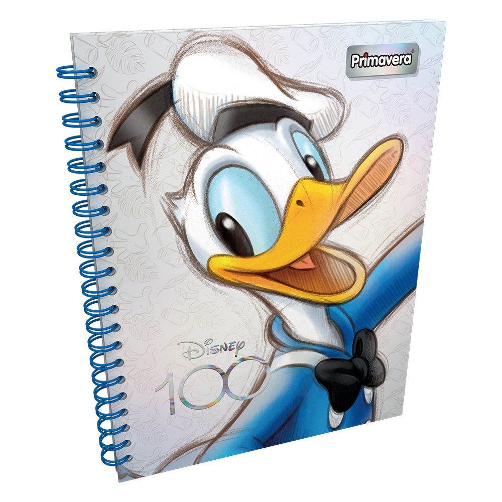 Cuaderno Argollado Pasta Dura Grande Disney 100 Donald Sketch -  papelesprimavera