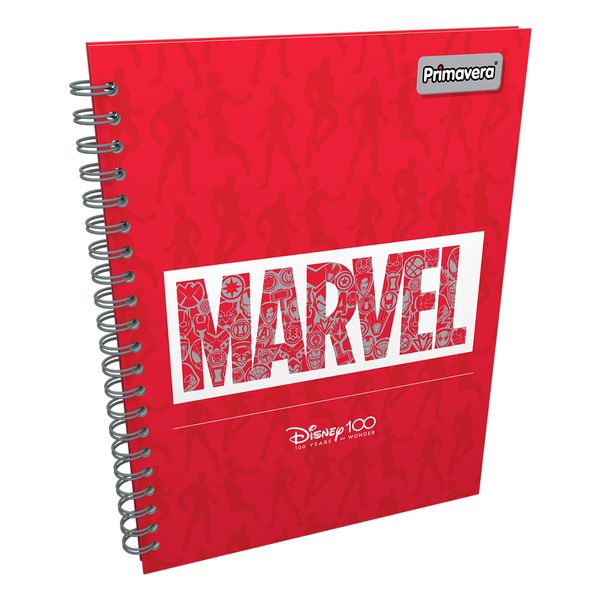 Cuaderno-Argollado-Pasta-Dura-Grande-Disney-100-Marvel-In-Red