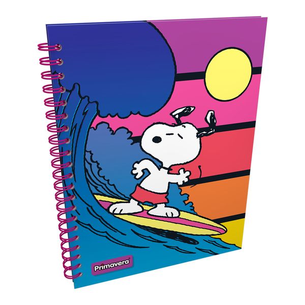 Cuaderno-Argollado-Pasta-Dura-Peanuts-Snoopy-Surfing