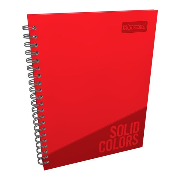 Cuaderno-Argollado-Pasta-Dura-Grande-Solid-Colors-Unicolor-Rojo---Rojo-Oscuro