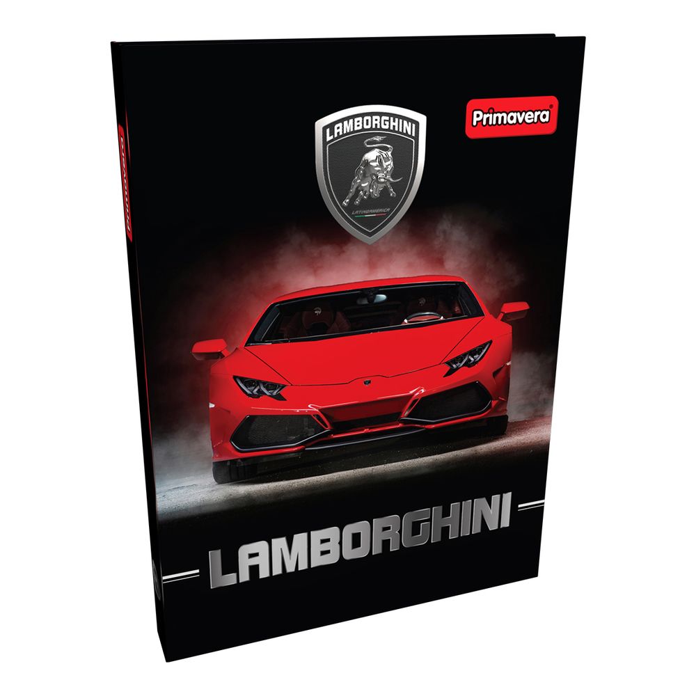 Cuaderno Cosido Pasta Dura Lamborghini Red In Front - papelesprimavera