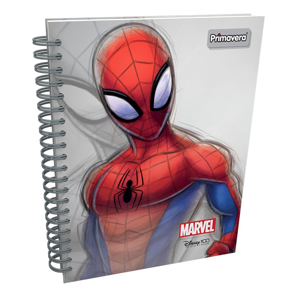 Cuaderno Argollado Pasta Dura Grande Disney 100 Spiderman Sketch -  papelesprimavera