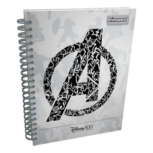 Cuaderno-Argollado-Pasta-Dura-Grande-Disney-100-Avengers-Logo
