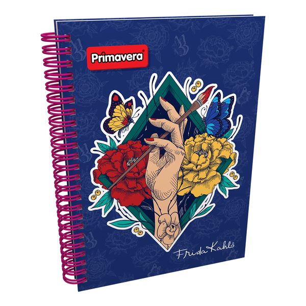 Cuaderno-Argollado-Pasta-Dura-Frida-Kahlo-Mano-Artista