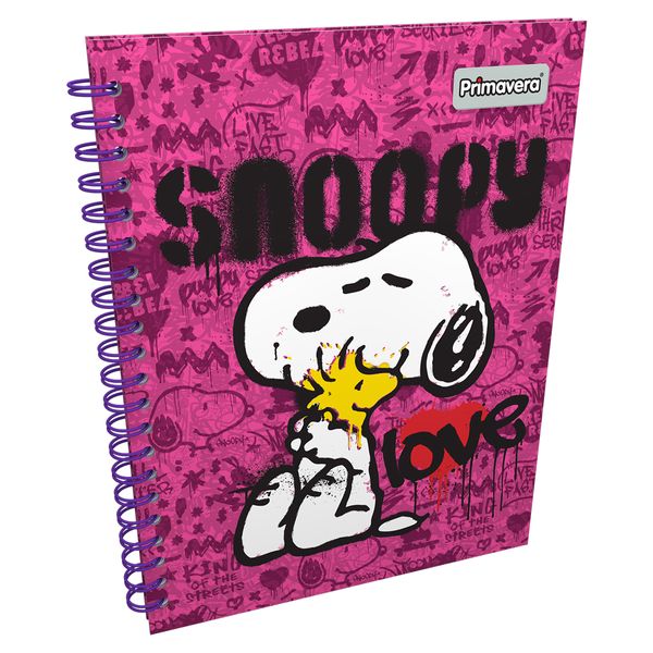 Cuaderno-Argollado-Pasta-Dura-Grande-Peanuts-Snoopy-Love