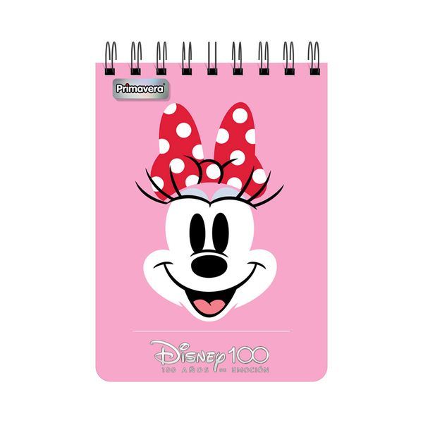 Cuaderno-Vertical-Minnie-In-Front-Rosado-Disney-100