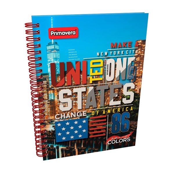 Cuaderno-A6-Solid-Colors-United-One-States-Change-Of-America