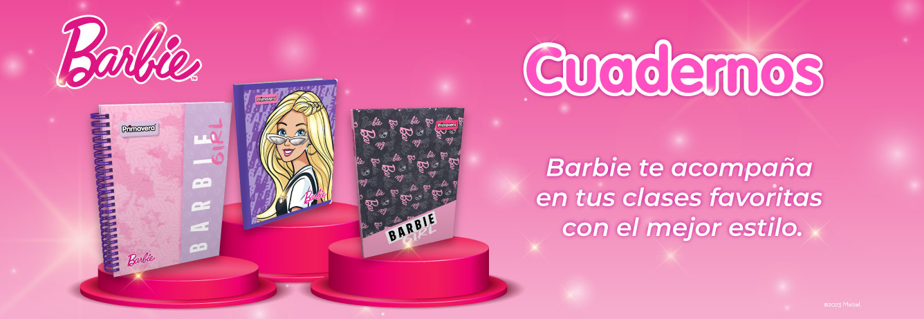 Banner Barbie Cuadernos