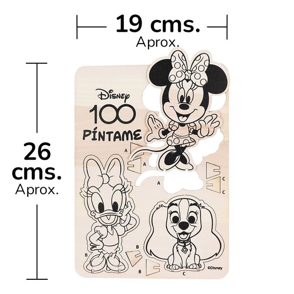 Set-de-Figuras-para-Pintar-Disney-100-Niña---3-Piezas