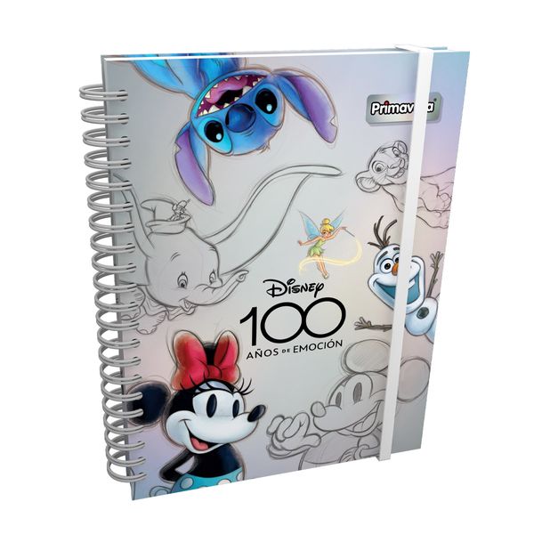 Libretas Disney 100 Años - Agenda A5 Disney Stich/pooh/tiger