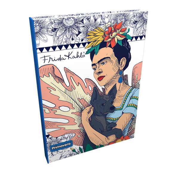 Cuaderno-Cosido-Pasta-Dura-Frida-Kahlo-con-el-Sr.-Xolotl