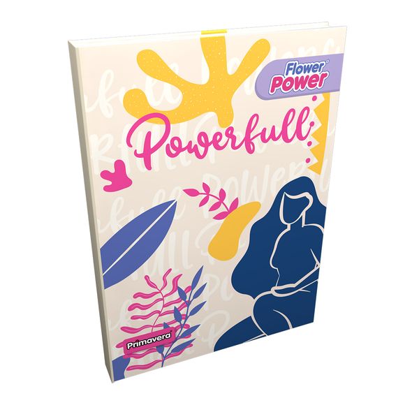 Cuaderno-Cosido-Pasta-Dura-Flower-Power-Woman-Powerful