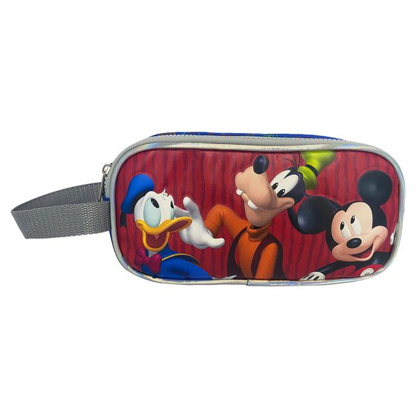 Cartuchera-Premium-2-Bolsillos-Mickey-Mouse-con-Donald---Goofy