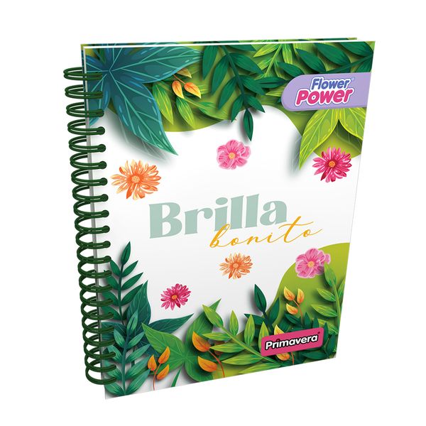 Cuaderno-Argollado-Pasta-Dura-Flower-Power-Brilla-Bonito