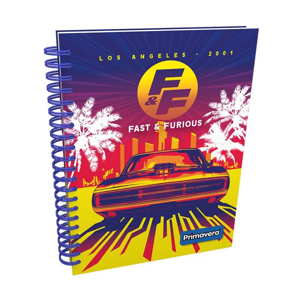 Cuaderno-Argollado-Pasta-Dura-Fast---Furious-Los-Angeles-2001