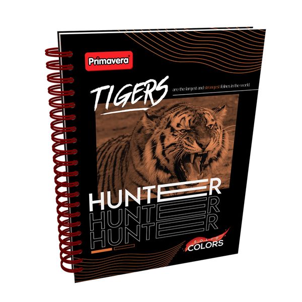 Cuaderno-Argollado-Pasta-Dura-Grande-Solid-Colors-Tigers-Hunter