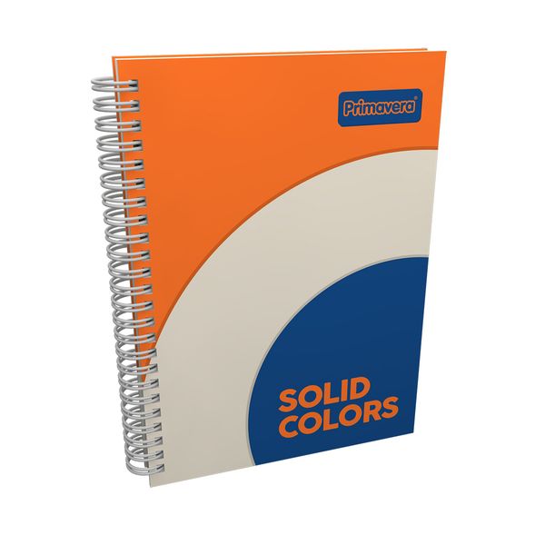 Cuaderno-Argollado-Pasta-Dura-Solid-Colors-Naranja---Beige---Azul