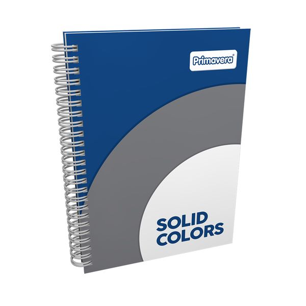 Cuaderno-Argollado-Pasta-Dura-Grande-Solid-Colors-Azul---Gris---Blanco