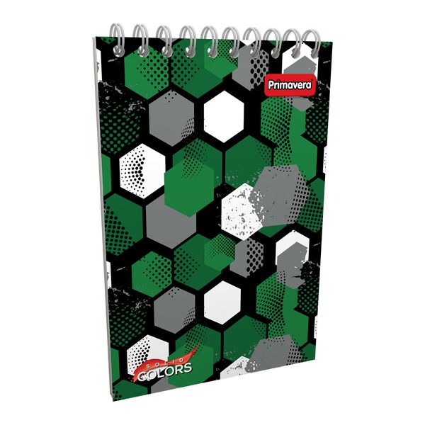 Cuaderno-Vertical-Solid-Colors-Hexagonos-Verde-Gris-Blanco
