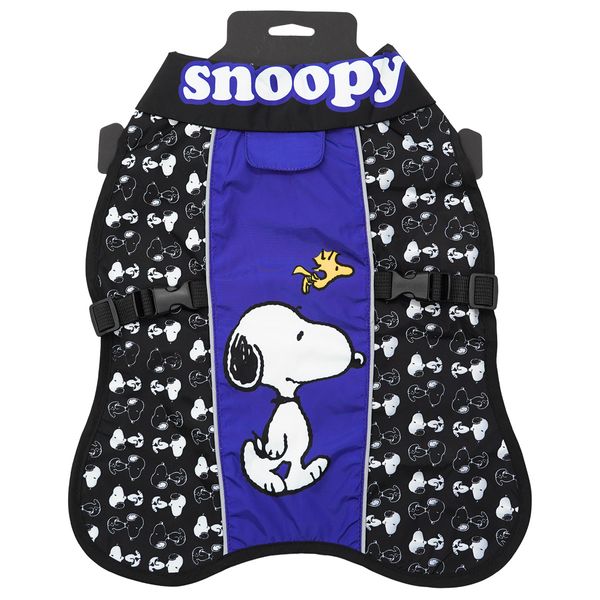 Impermeable-para-Mascota-Snoopy-y-Woodstok-Azul