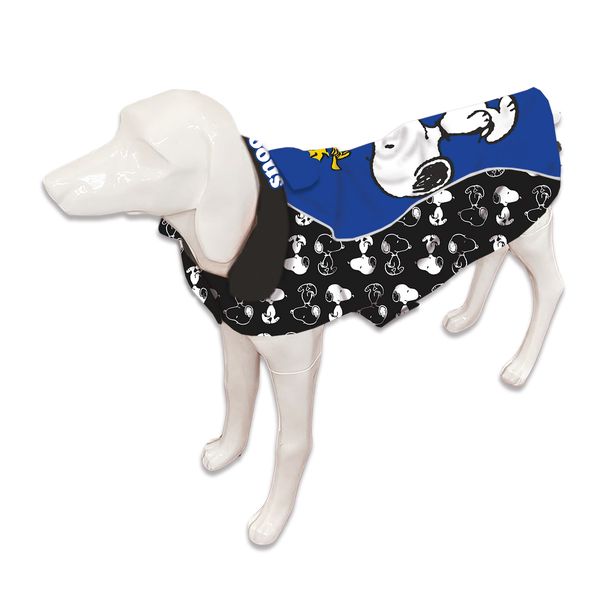 Impermeable-para-Mascota-Snoopy-y-Woodstok-Azul