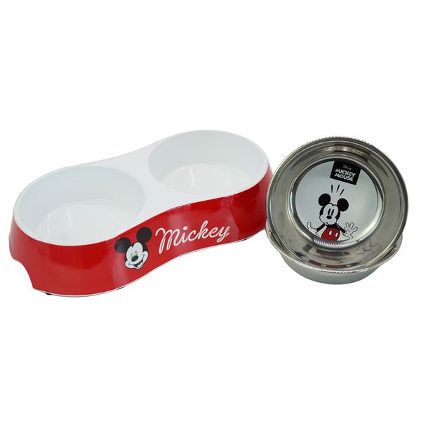 Plato-Doble-para-Mascota-Mickey-Mouse-Smiling