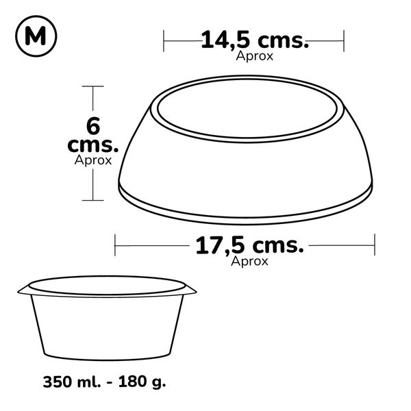 Plato-para-Mascota-Snoopy-y-Woodstok-Azul