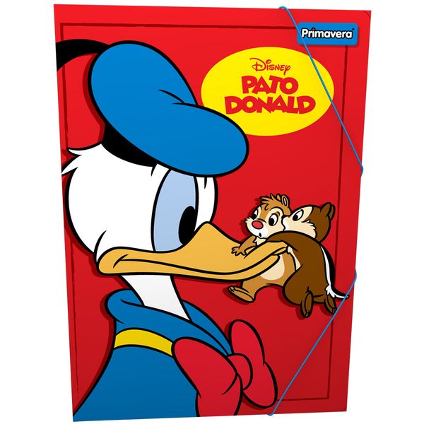 Carpeta-Plastica-Liga-Pato-Donald-Chip-And-Dale