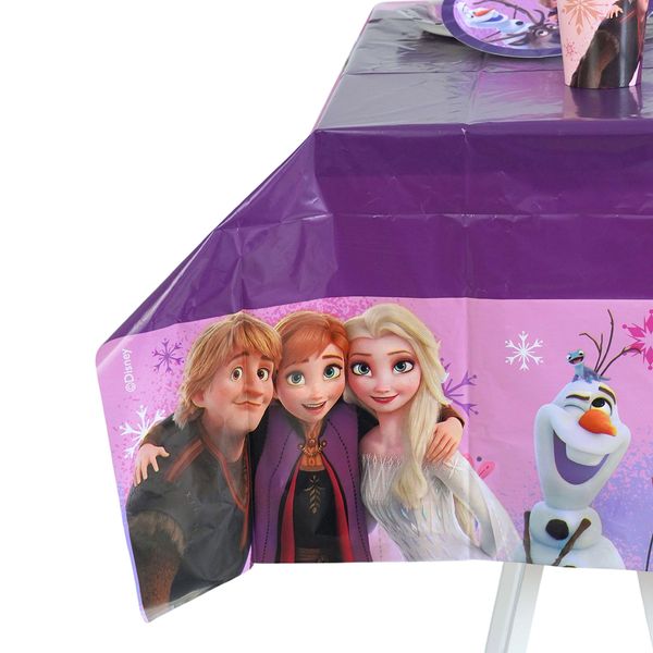 Mantel-para-Fiesta-Frozen-II-Anna-Elsa-Kristoff-y-Olaf