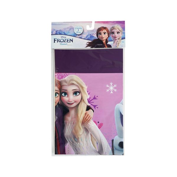 Mantel-para-Fiesta-Frozen-II-Anna-Elsa-Kristoff-y-Olaf