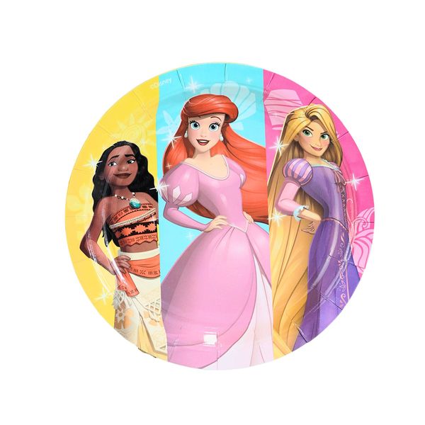 Plato-para-Fiesta-Princesas-Moana-Ariel-y-Rapunzel-x-10