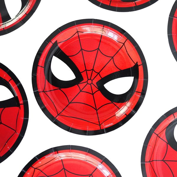 Plato-para-Fiesta-Spiderman-in-Front-x-10