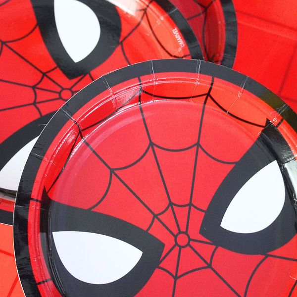 Plato-para-Fiesta-Spiderman-in-Front-x-10