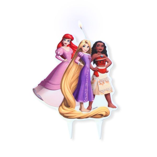 Vela-de-Cumpleaños-Princesas-Moana-Ariel-Rapunzel-y-Bella