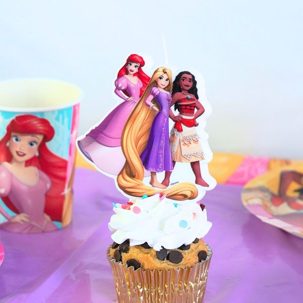Vela-de-Cumpleaños-Princesas-Moana-Ariel-Rapunzel-y-Bella