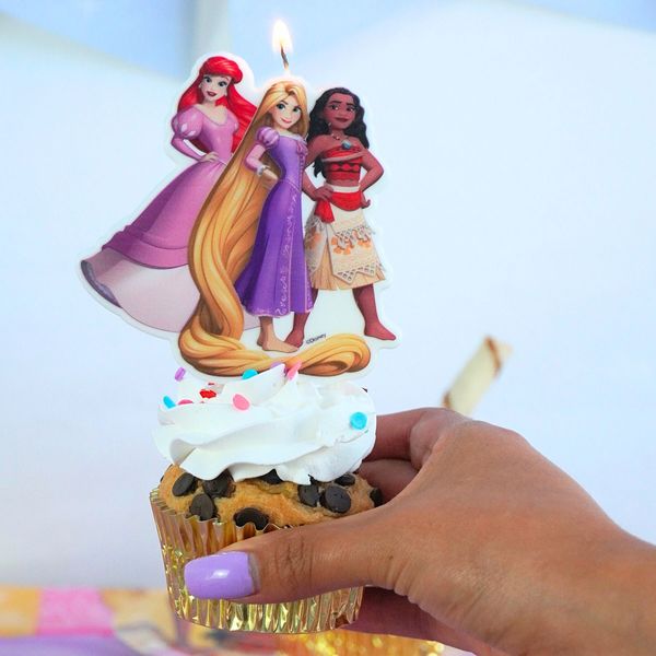 Vela-de-Cumpleaños-Princesas-Moana-Ariel-Rapunzel-y-Bella
