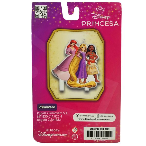 Vela-de-Cumpleaños-Princesas-Moana-Ariel-Rapunzel-y-Bella